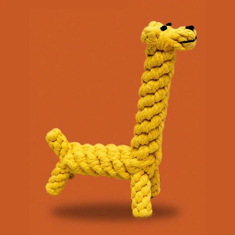 Handwoven Cotton Rope Dog Chew Toy Durable Knot Toy For Small And Medium Dogs 3