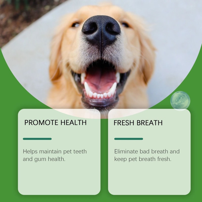 Yegbong Dog Teeth Cleaning Powder Gentle Pet Dental Care For Cleaner Teeth And Fresh Breath 7