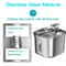 Stainless Steel Automatic Pet Water Fountain Ultra Quiet Sensor Drinking Dispenser For Cats And Dog 9