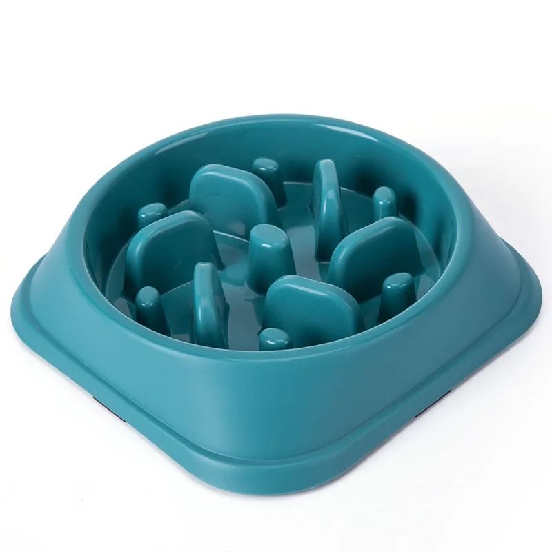 Non Slip Slow Feeder Dog Bowl Puzzle Anti Gulping Feeding Dish For Puppies And Small Dogs 5