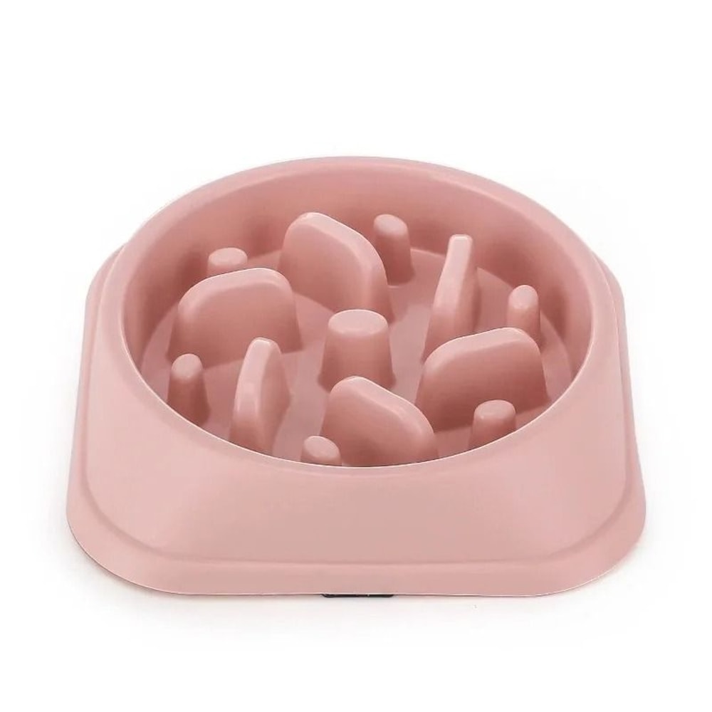 Non Slip Slow Feeder Dog Bowl Puzzle Anti Gulping Feeding Dish For Puppies And Small Dogs 2