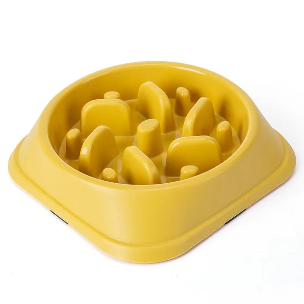 Non Slip Slow Feeder Dog Bowl Puzzle Anti Gulping Feeding Dish For Puppies And Small Dogs 1
