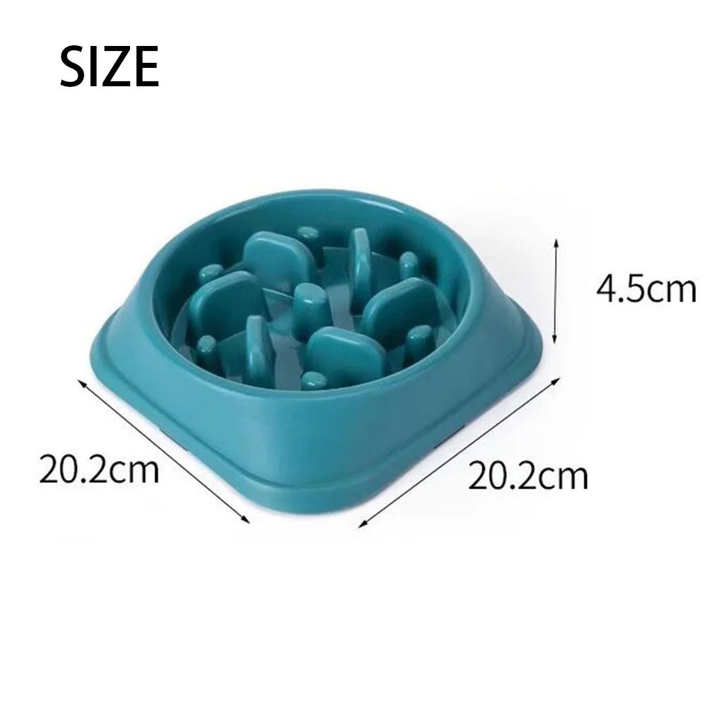 Non Slip Slow Feeder Dog Bowl Puzzle Anti Gulping Feeding Dish For Puppies And Small Dogs 9
