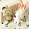 Corduroy Plush Dog Squeaky Toy Bite Resistant Chew Toy For Small And Medium Dogs 9