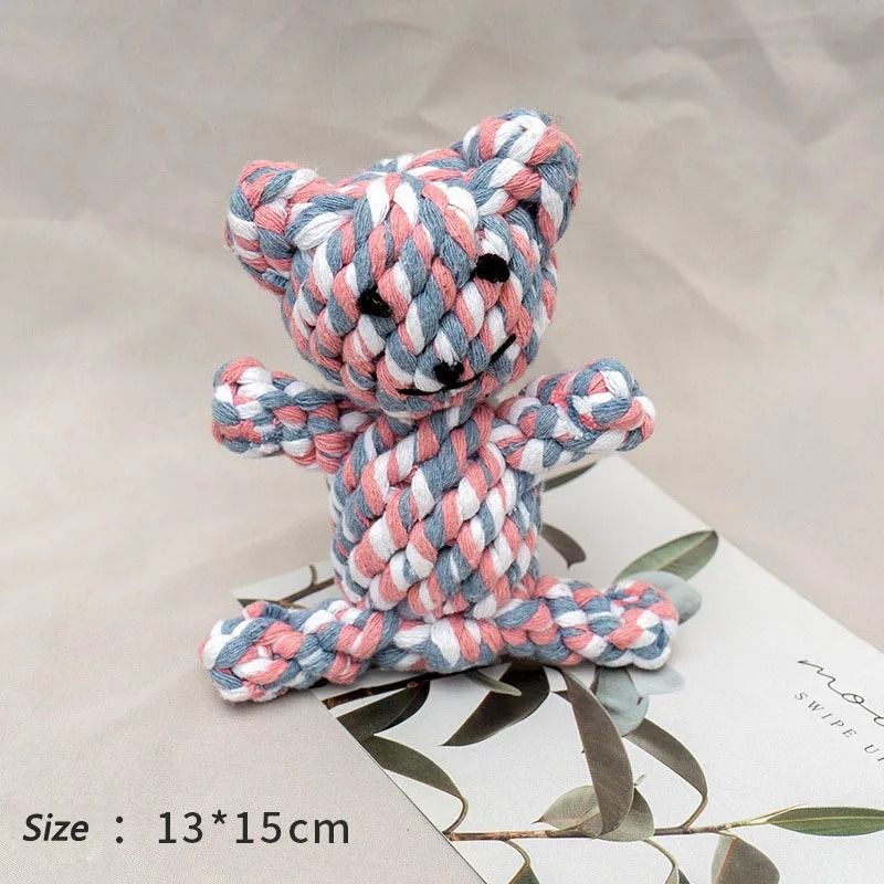 Bite Resistant Rope Knot Ball Dog Chew Toy For Small Dogs And Puppies 5