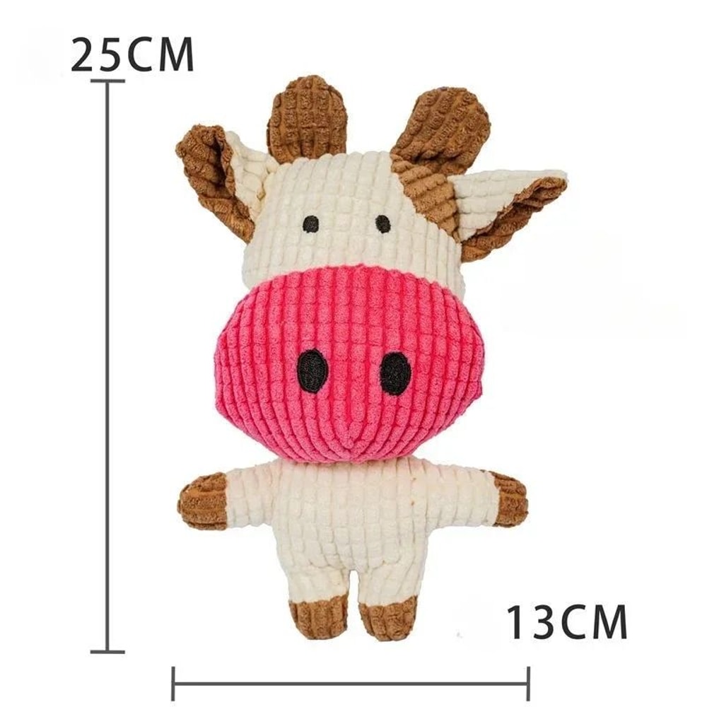Plush Squeaky Dog And Cat Toy For Teething Puppies And Boredom Relief 6