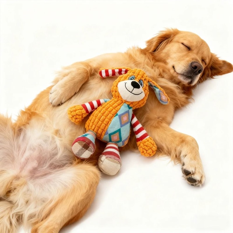 Interactive Plush Squeaky Pet Chew Toy For Dogs And Cats 5