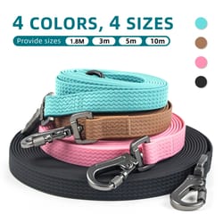 waterproof pvc dog training leash non slip long lead for medium and large dogs