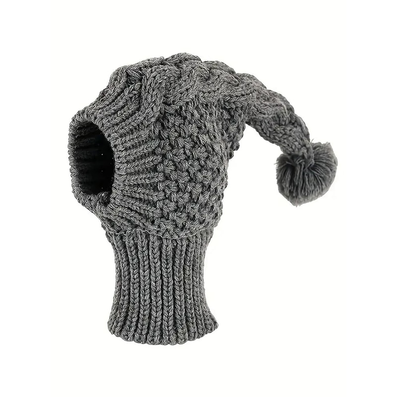 Hand Knit Winter Dog Beanie And Snood For Greyhounds And Large Dogs 3