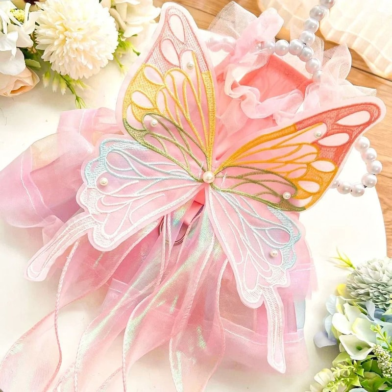 Princess Lace Pet Dress Stripe Skirt Outfit For Dogs And Cats 7