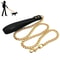 Gold Stainless Steel Dog Leash Strong Metal Chain Lead For Small Medium And Large Dogs 0