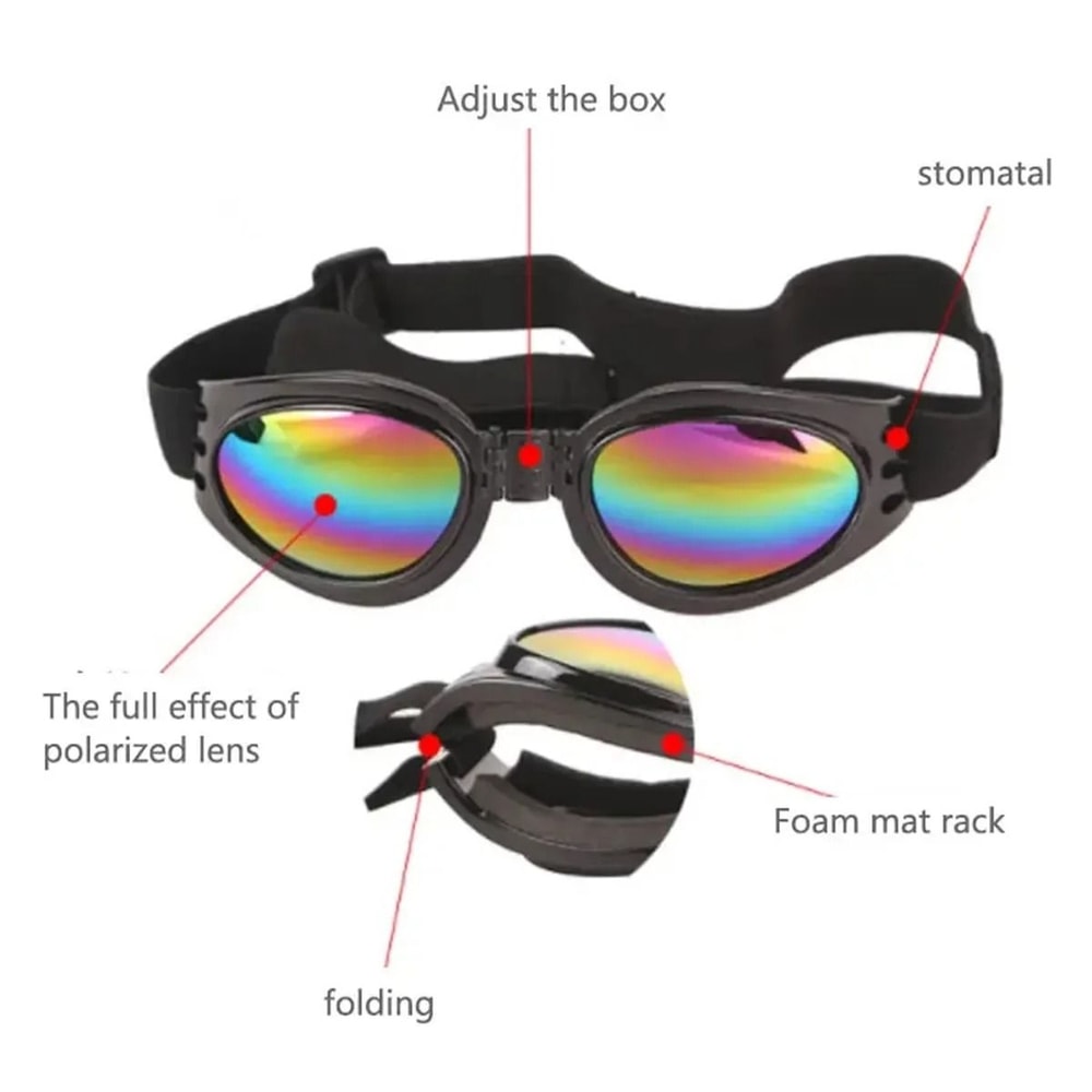 Foldable Pet Sunglasses Outdoor Sun Protection Glasses For Dogs And Cats 8