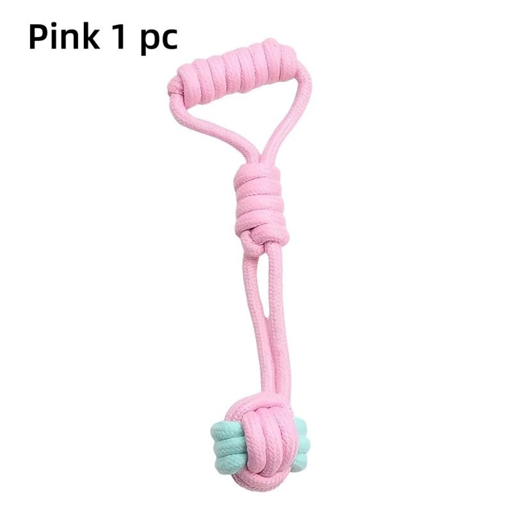 Cotton Rope Ball Dog Chew Toy Bite Resistant Interactive Toy For Small And Large Dogs 0