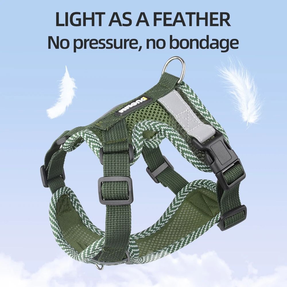 Breathable Reflective Pet Harness And Leash Set For Small And Medium Dogs And Cats 10