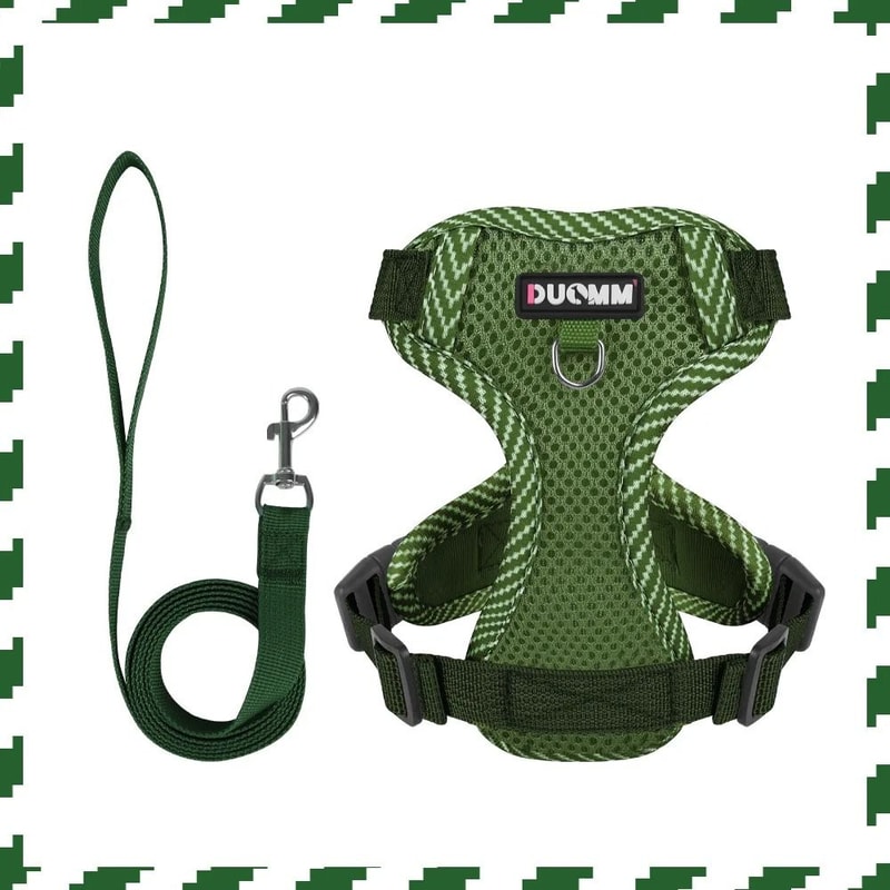 Breathable Reflective Pet Harness And Leash Set For Small And Medium Dogs And Cats 1