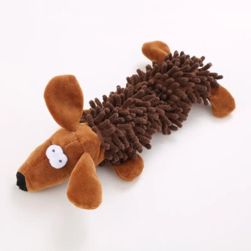 Animal Shape Squeaky Plush Dog Toy For Small Breeds And Puppies 12