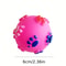 Footprint Rubber Dog Sound Ball Interactive Puppy Chew Toy 4