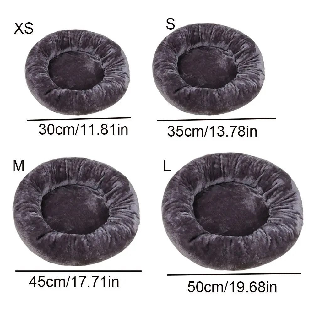 Soft Donut Pet Bed Washable Round Dog And Cat Cushion House 4