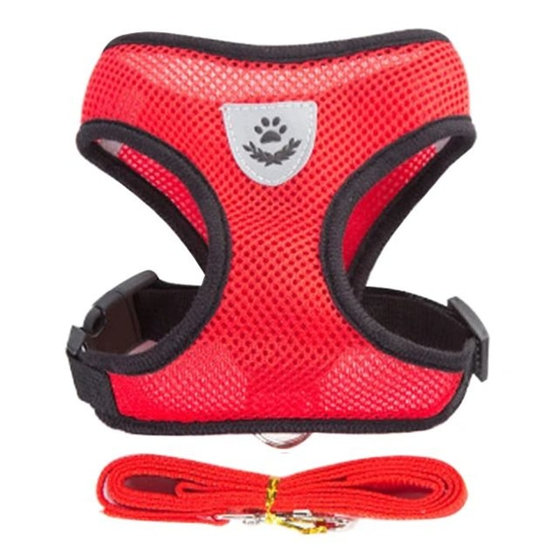 Adjustable Breathable Dog Harness Vest With Walking Leash For Small And Medium Pets 4