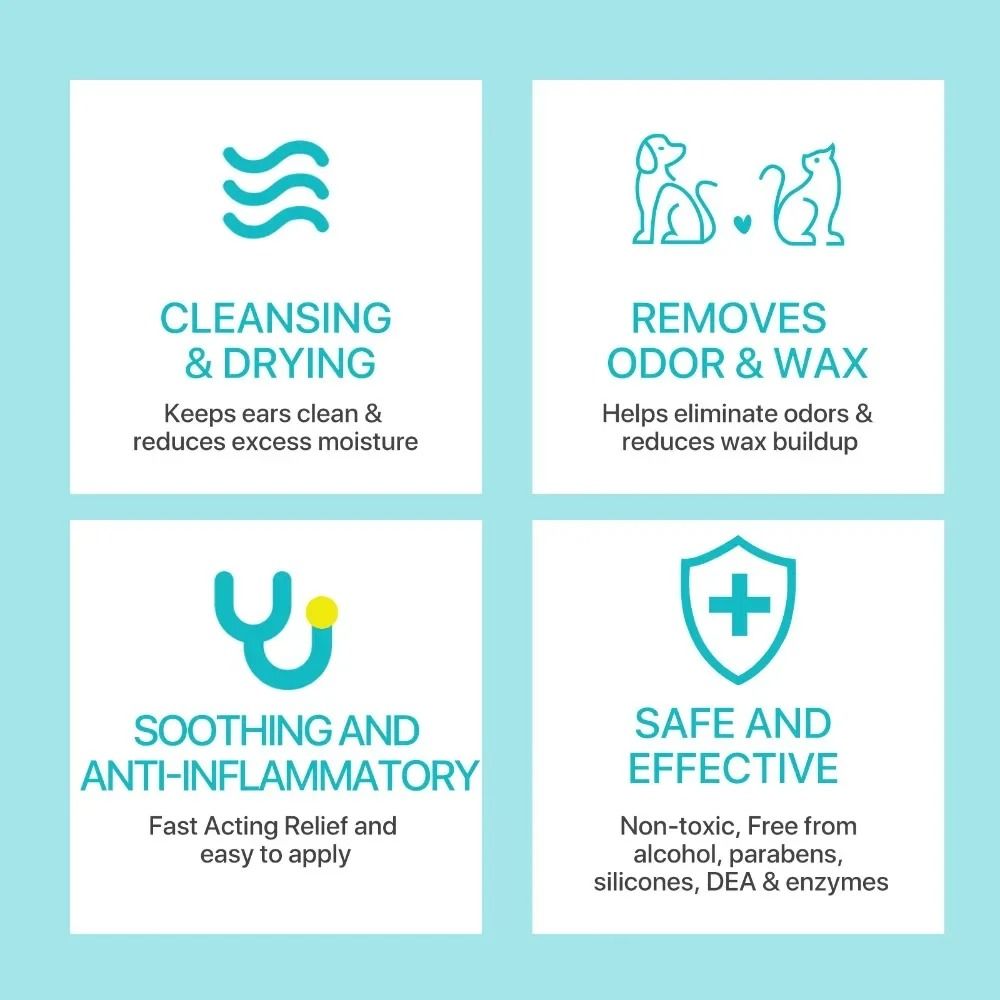 Pet Ear Powder For Dogs And Cats Easy Ear Hair Removal And Ear Care Support 2
