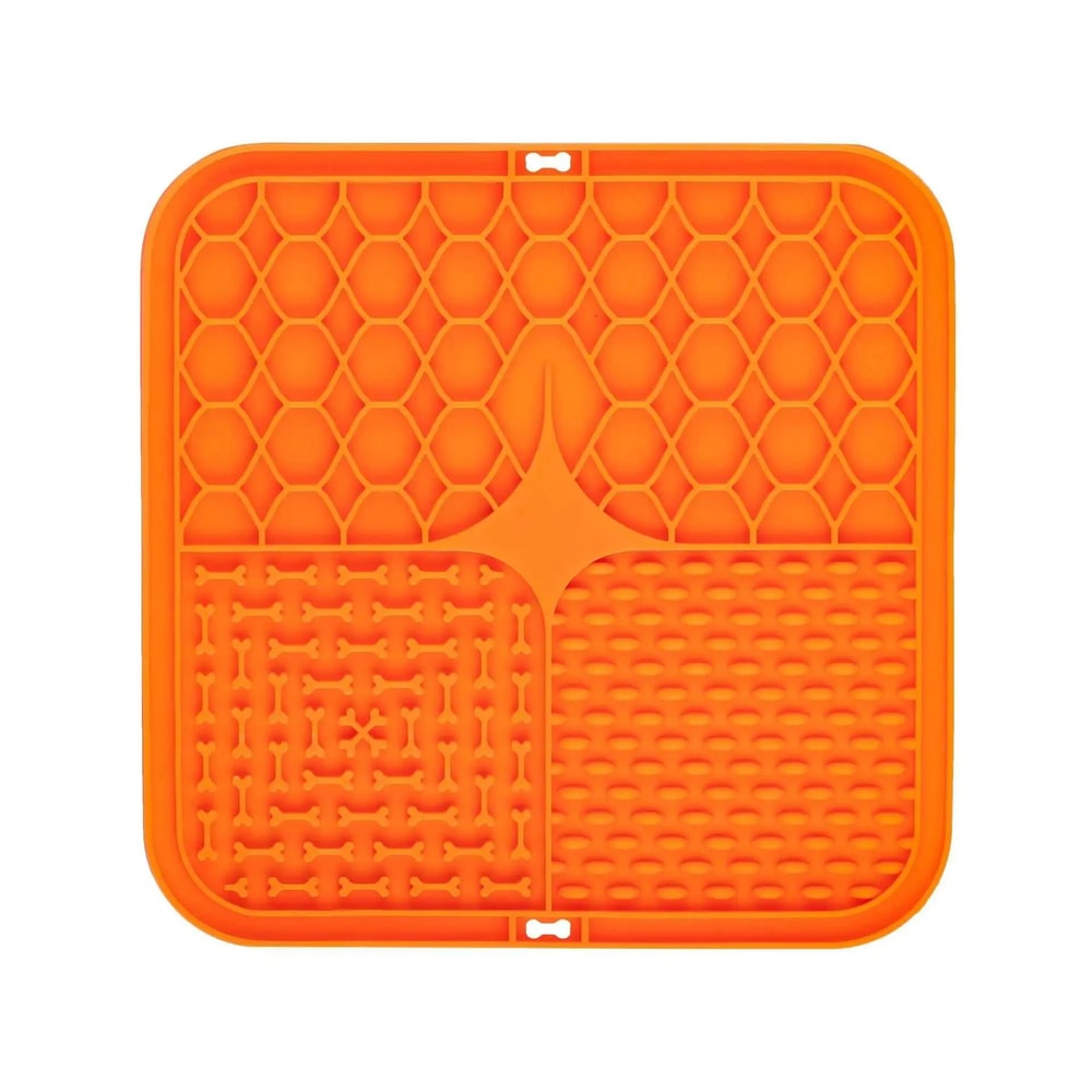 Silicone Dog Lick Mat Slow Feeder With Suction Cups For Training And Bath Time 4