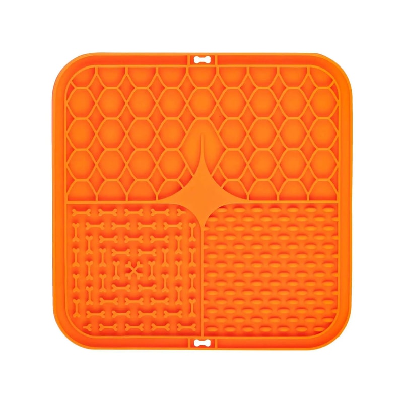 Silicone Dog Lick Mat Slow Feeder With Suction Cups For Training And Bath Time 4