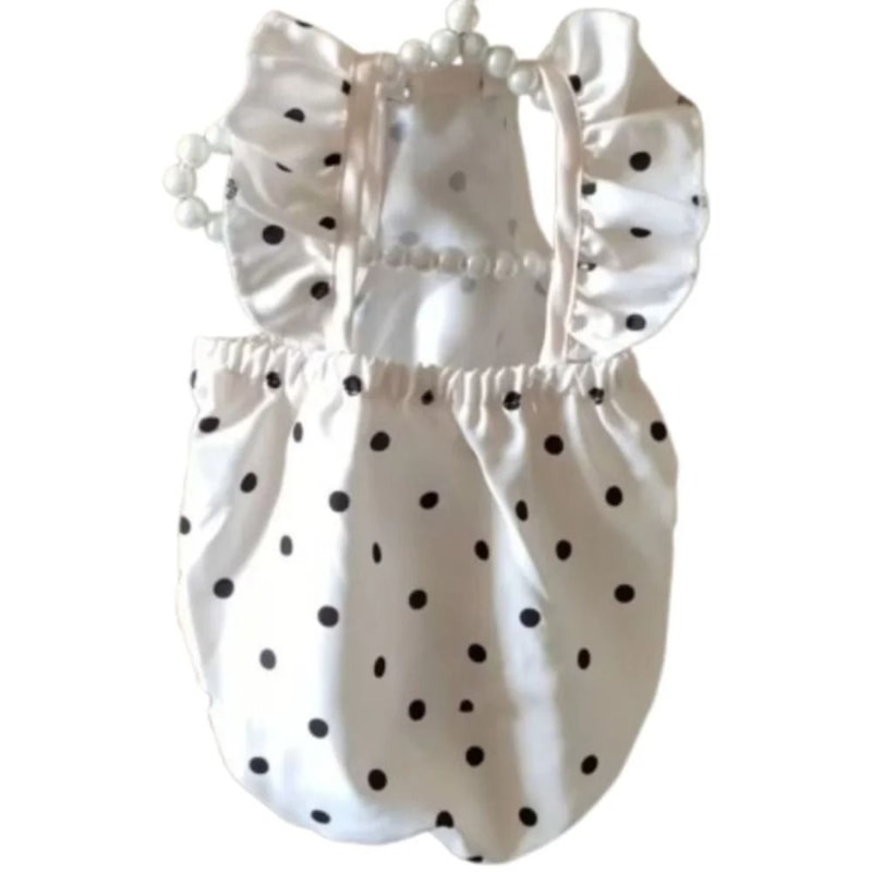 Cute Polka Dot Dog Dress Lightweight Puppy Shirt And Cat Outfit For Small Pets 7