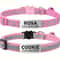 Reflective Personalized Cat Collar Set With Safety Buckle And Custom Engraved ID 8