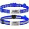 Reflective Personalized Cat Collar Set With Safety Buckle And Custom Engraved ID 7