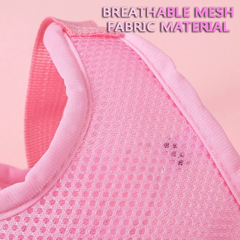Breathable Butterfly Cat Harness And Leash Set For Small Dogs And Puppies 6