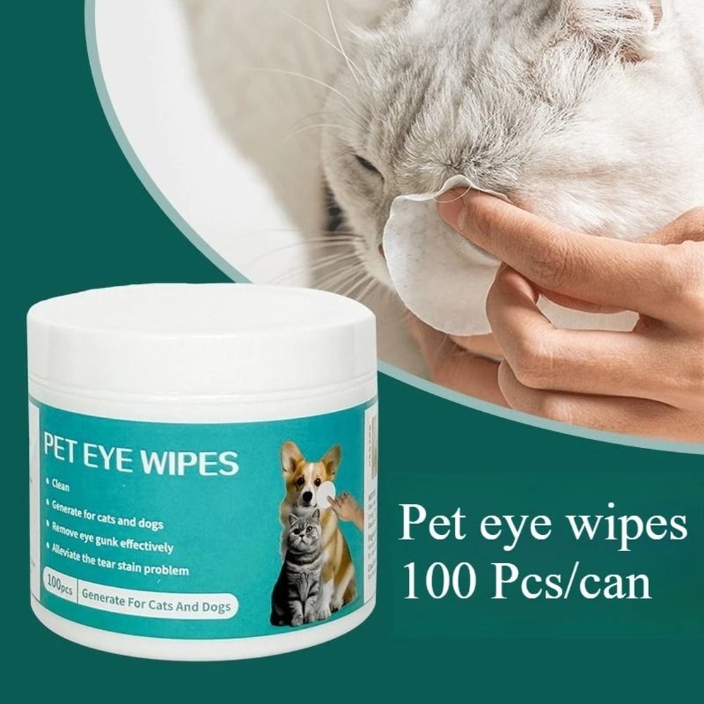 100 Piece Pet Eye Cleaning Wipes Tear Stain Remover For Dogs And Cats 6