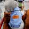 Denim Dog Jacket Outfit With Leash Ring For Small And Medium Dogs 4