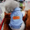 Denim Dog Jacket Outfit With Leash Ring For Small And Medium Dogs 5