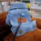 Denim Dog Jacket Outfit With Leash Ring For Small And Medium Dogs 6