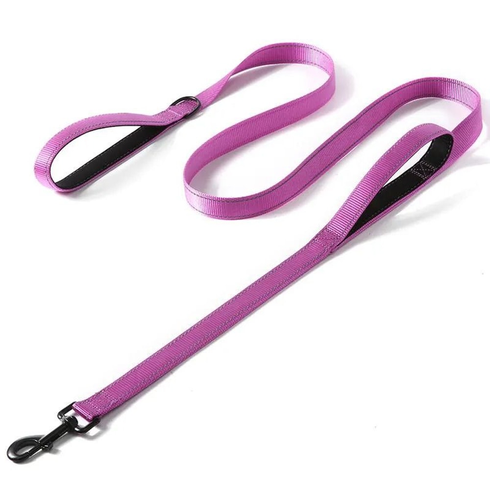 Heavy Duty Double Handle Dog Leash For Training Walking And Control 7