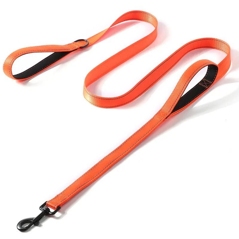 Heavy Duty Double Handle Dog Leash For Training Walking And Control 8
