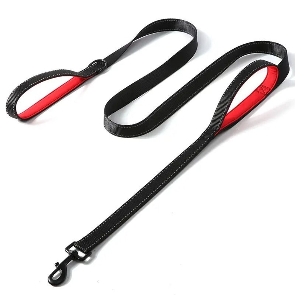 Heavy Duty Double Handle Dog Leash For Training Walking And Control 3