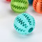 Natural Rubber Dog Treat Dispensing Ball Interactive Chew Toy For Teeth Cleaning 8