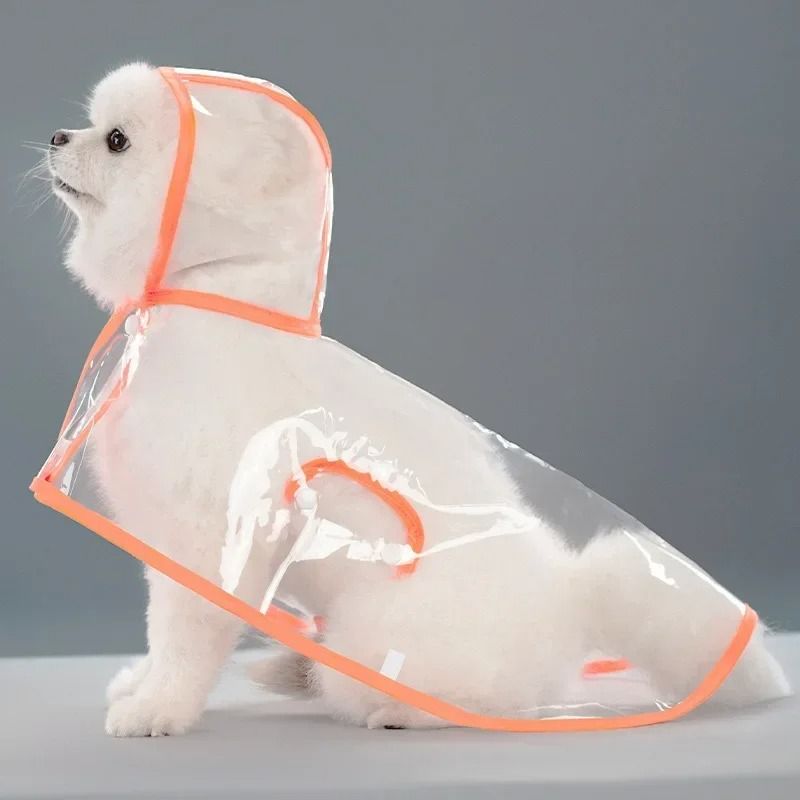 Transparent Waterproof Dog Raincoat Windproof Pet Jacket For Small And Large Dogs 5