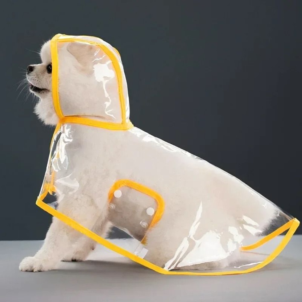 Transparent Waterproof Dog Raincoat Windproof Pet Jacket For Small And Large Dogs 4