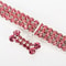 Rhinestone Puppy Collar Adjustable Crystal Dog Necklace With Engraved Name Plate 10