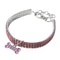 Rhinestone Puppy Collar Adjustable Crystal Dog Necklace With Engraved Name Plate 3