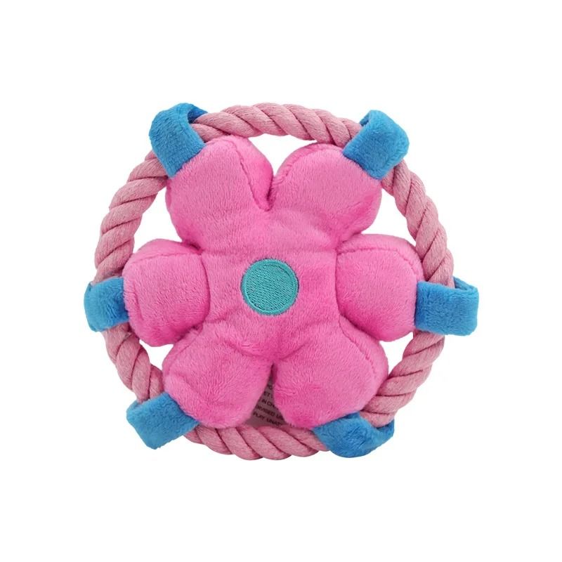 Durable Rope Fetch Dog Toy Interactive Chew Toy For Teeth Cleaning And Training 2