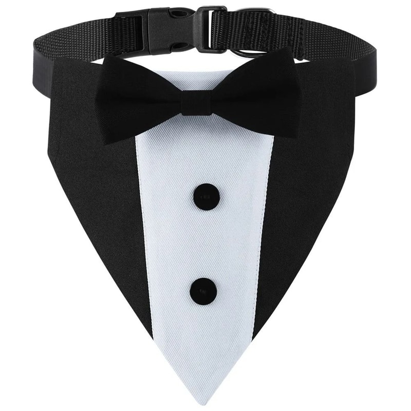 Sucado Pet Wedding Collar With Bow Tie And Bandana For Dogs And Cats 1