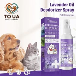 lavender pet deodorizing spray for dogs and cats anti itch freshening grooming mist