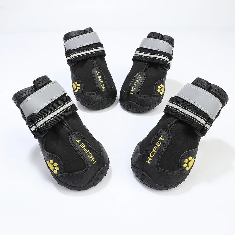 Reflective Waterproof Dog Boots Anti Slip Winter Pet Shoes For Medium And Large Dogs 1