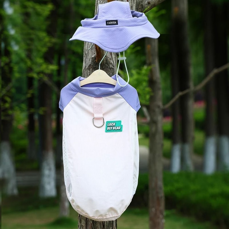 Summer UV Protection Pet Vest Breathable Ice Silk Shirt For Dogs And Cats 6