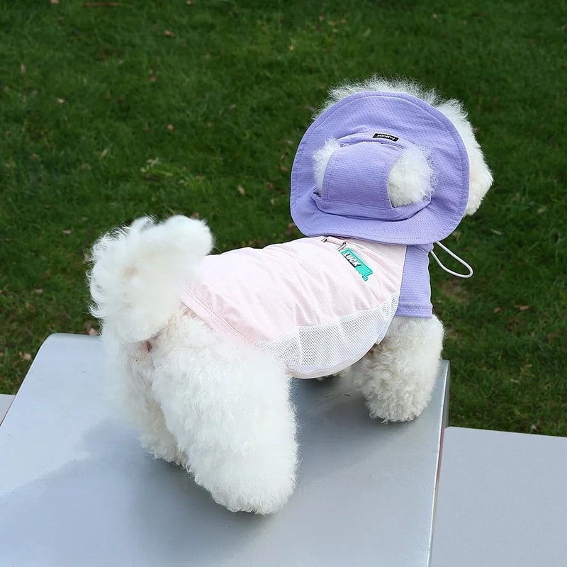 Summer UV Protection Pet Vest Breathable Ice Silk Shirt For Dogs And Cats 11