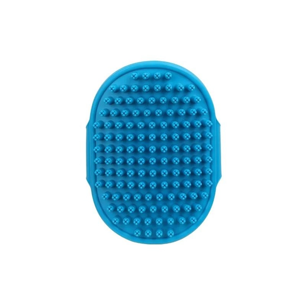 Adjustable Ring Handle Pet Grooming Brush Rubber Bristle Shedding And Bath Comb For Dogs And Cats 1