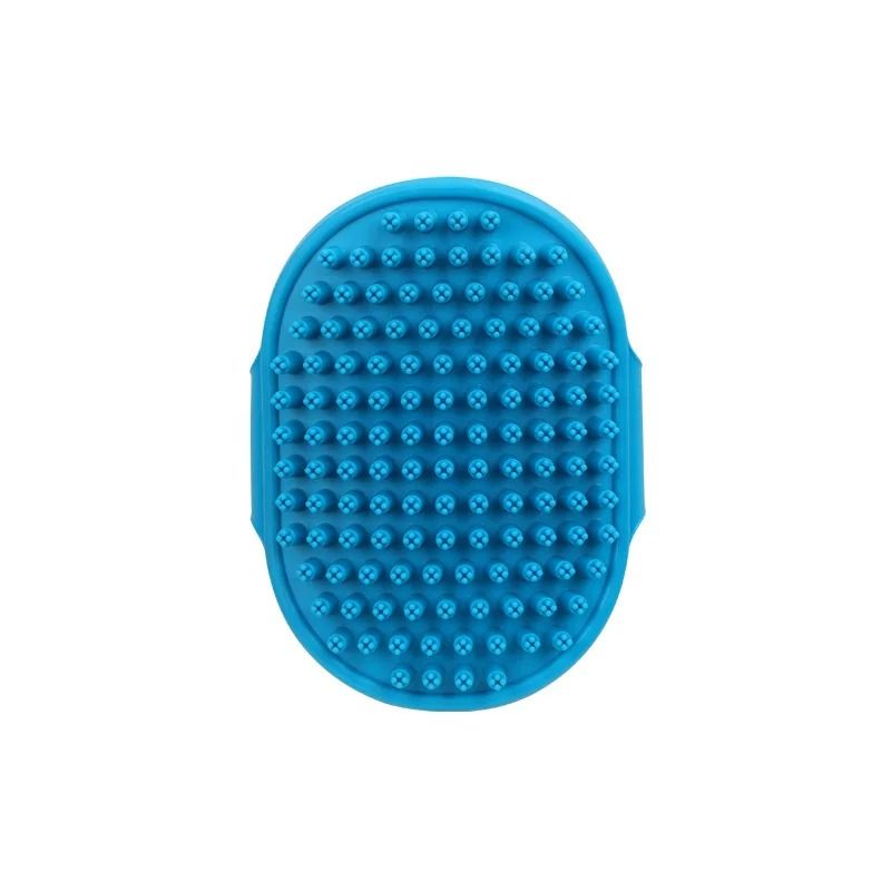 Adjustable Ring Handle Pet Grooming Brush Rubber Bristle Shedding And Bath Comb For Dogs And Cats 1